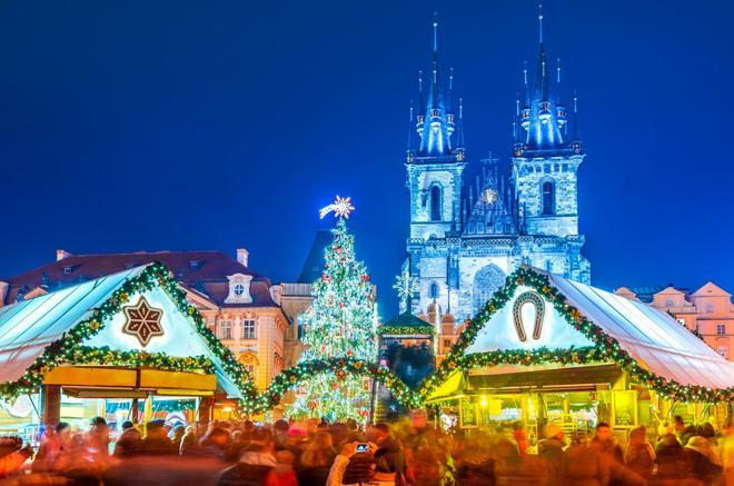 Mercadillo navideño Praga