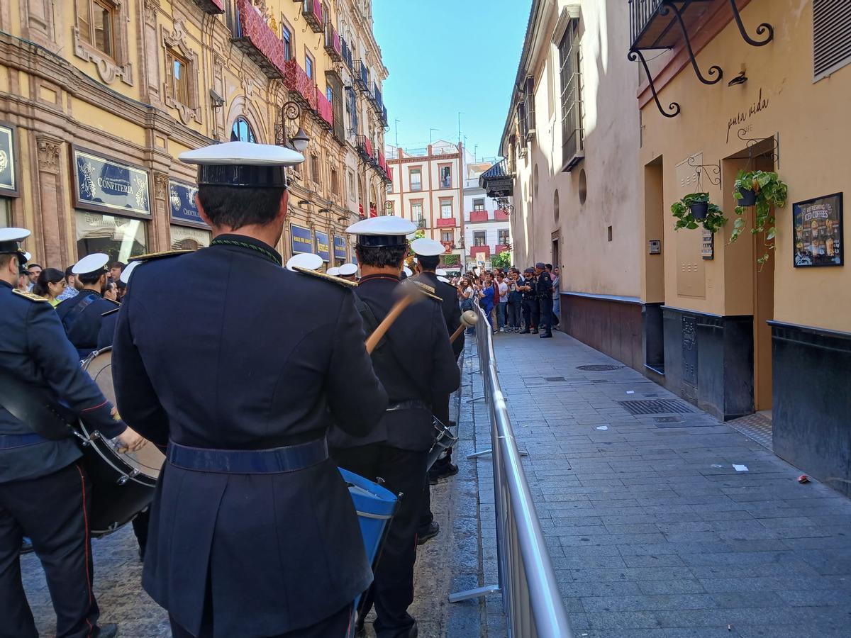 Aforamiento en la calle Villegas.