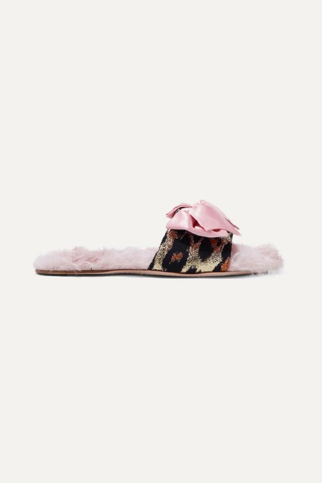 Sandalias con pelo, de Miu Miu