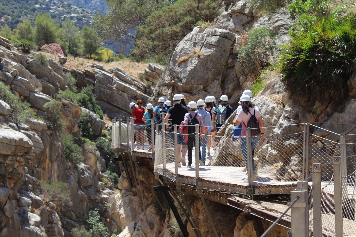 Visita del Foro Provincial de Empresas Socialmente Responsables al Caminito del Rey