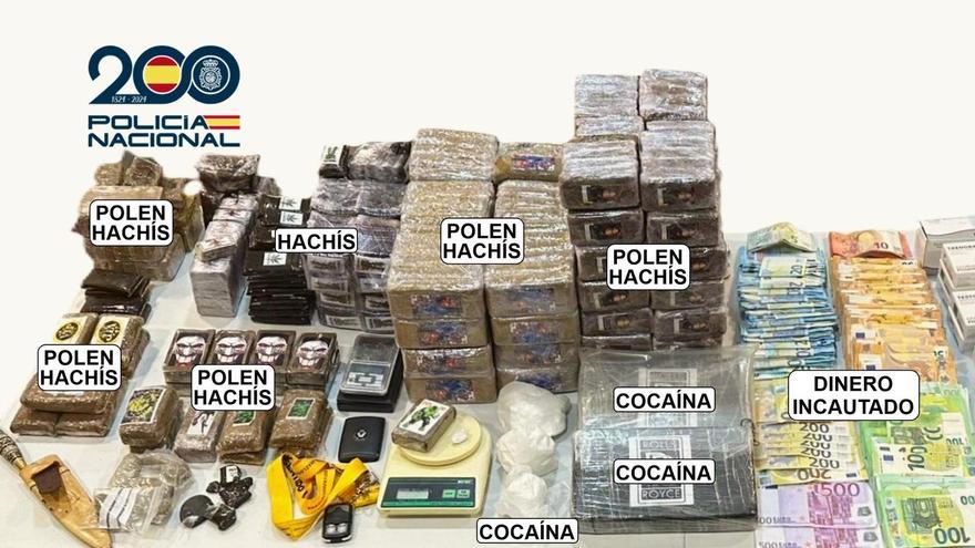 Unos 45 kilos de droga: cinco personas acaban detenidas en Telde