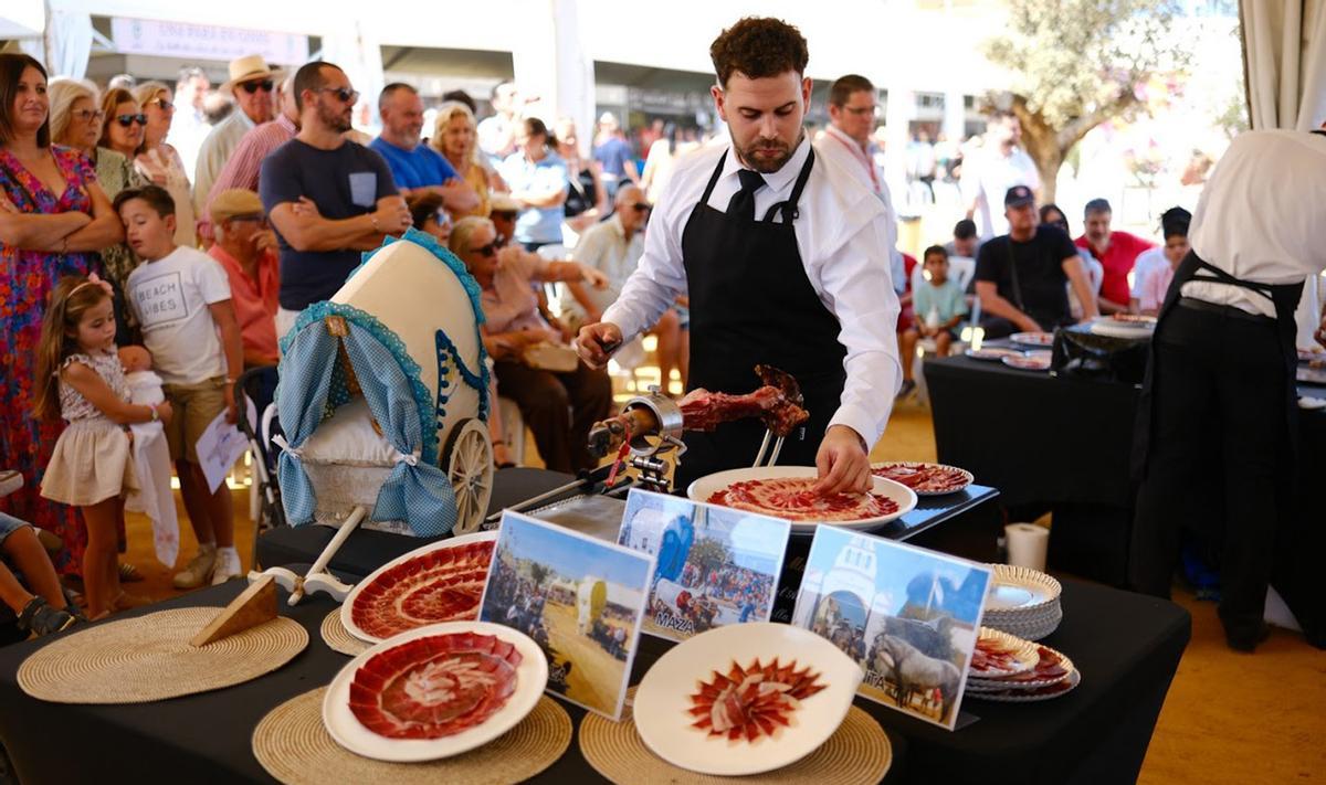 Concurso de cortadores de Jamón en la Pará.