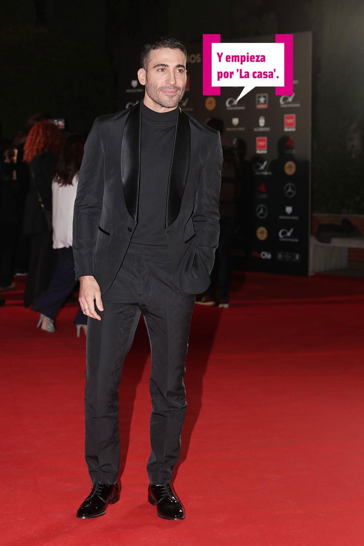 Miguel Angel Silvestre con bocadillo Cuore