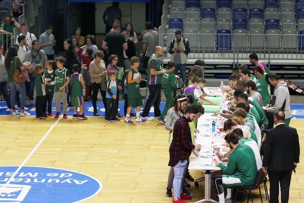 El Unicaja abre su entrenamiento al público