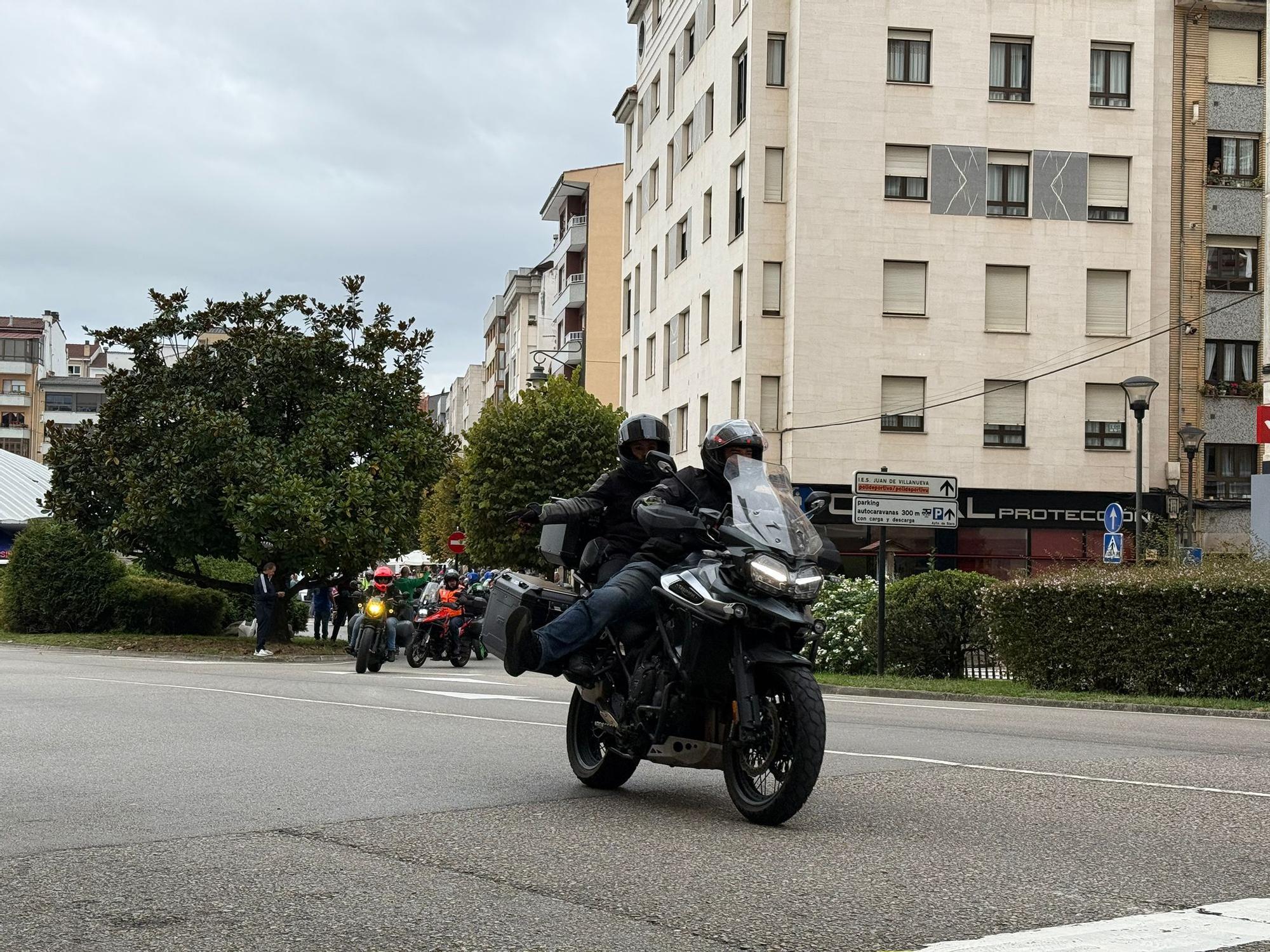 Así fue la primera salida del Motoencuentro Solidario en Siero