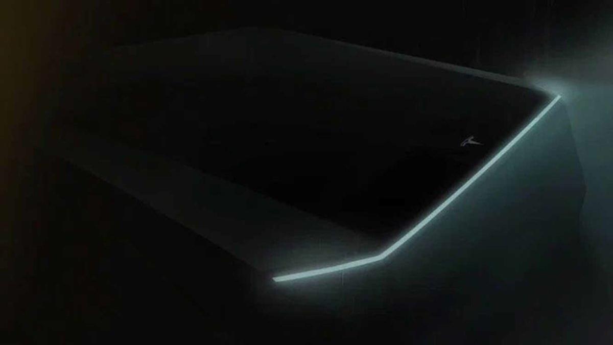Única imagen oficial del pick-up de Tesla.