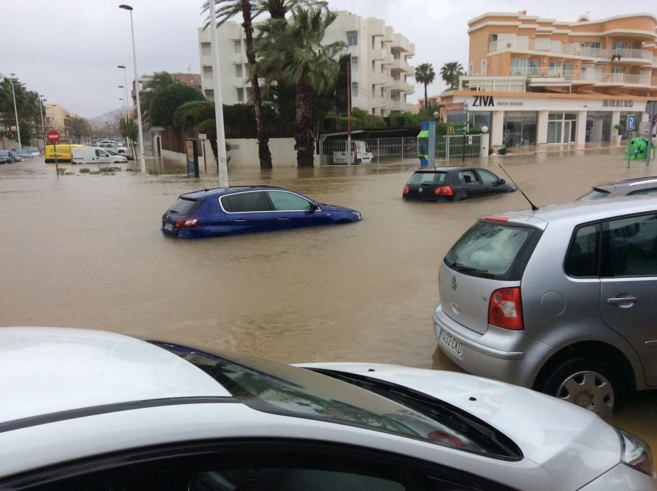 Temporal lluvias: más de 300 desalojados en Xàbia