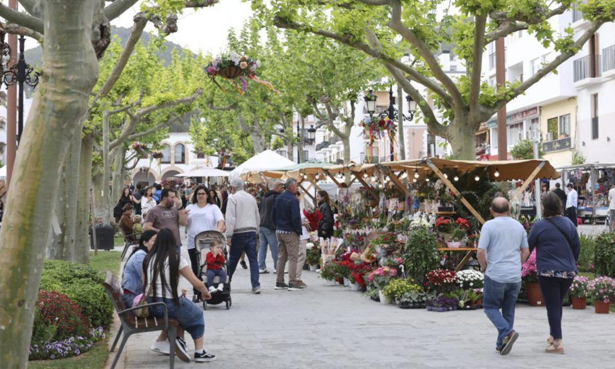 Mercadillo en el Passeig d s’Alamera.