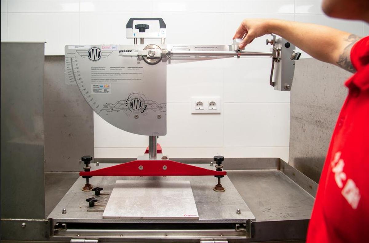 Equipamiento del laboratorio de pruebas.
