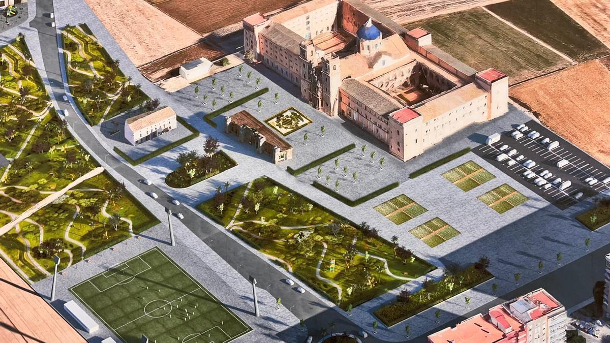 Figuración del nuevo entorno de San Miguel de los Reyes