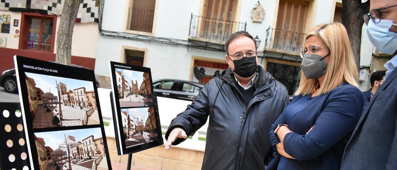 Los gráficos del proyecto de remodelación de la plaça de Baix de Petrer.