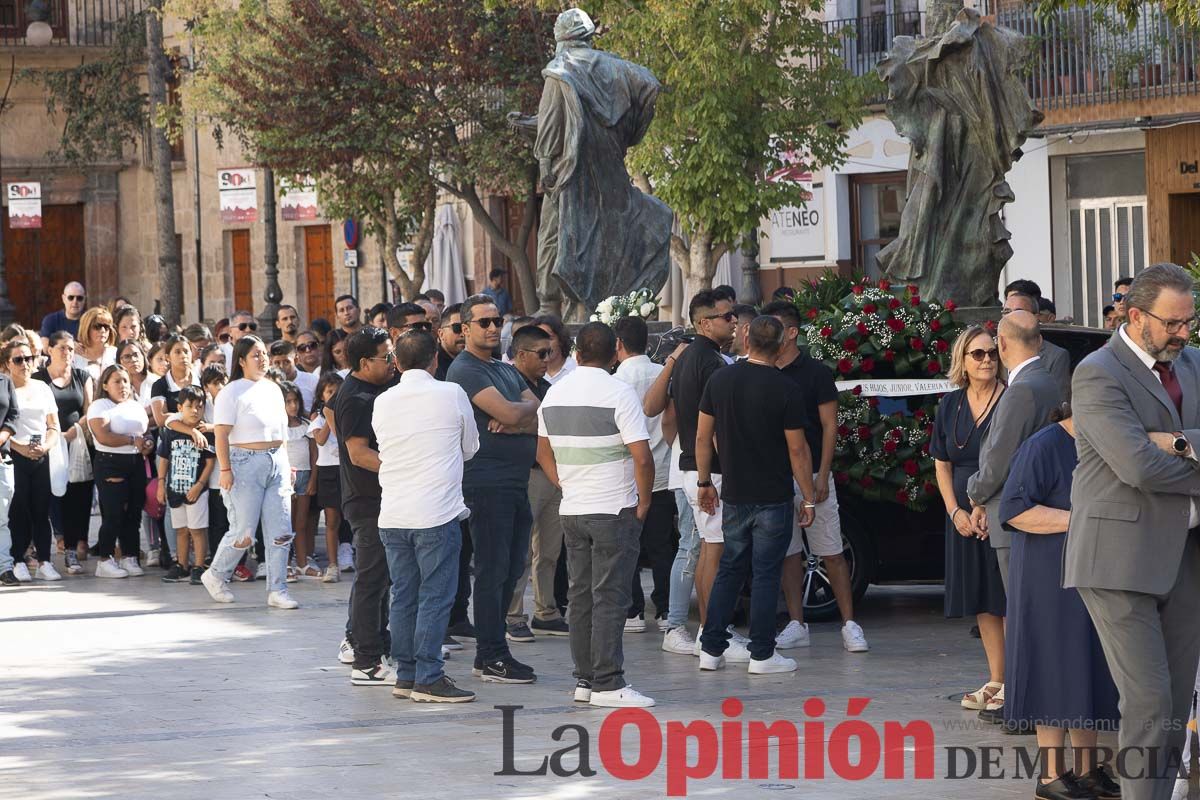 Imágenes del funeral en Caravaca de algunas de las víctimas del incendio en las discotecas de Murcia