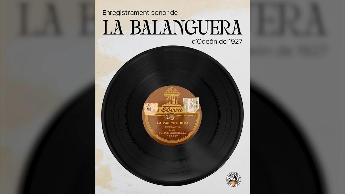 Así sonaba ‘La Balanguera’ hace casi un siglo