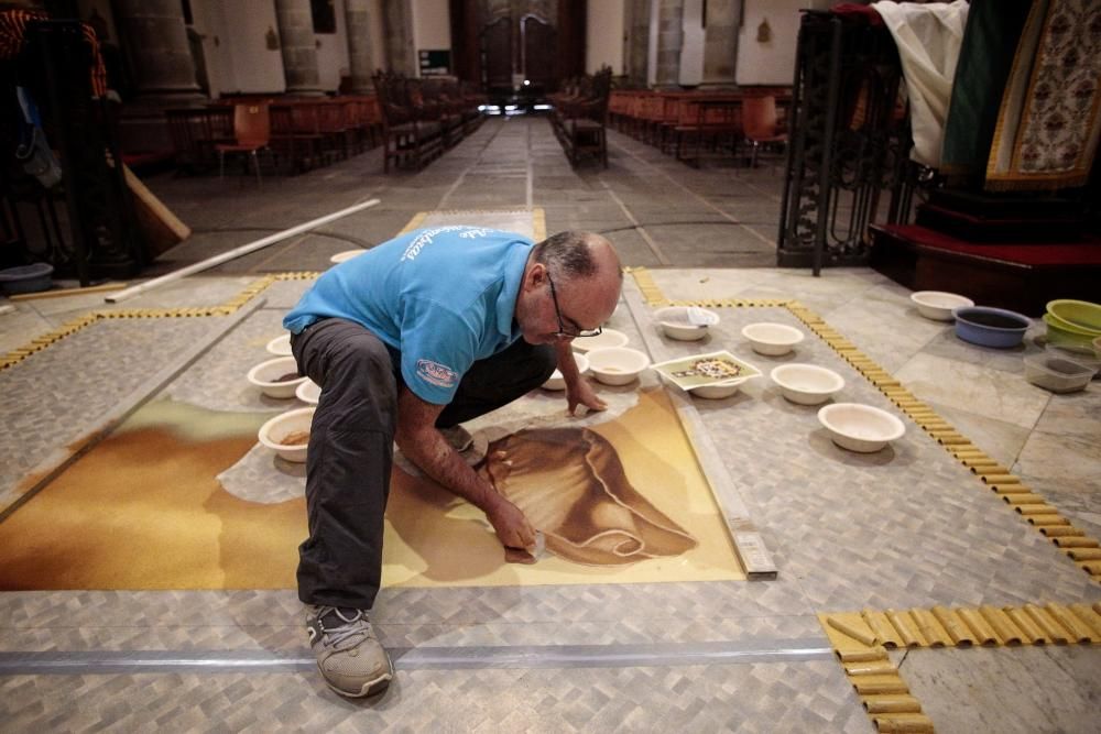 Histórica alfombra del Corpus de La Orotava