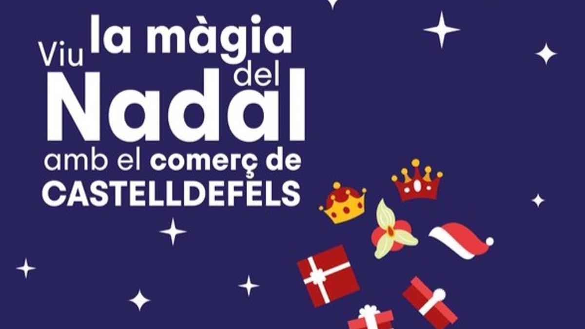 Cartel de la Feria de Navidad de Castelldefels 2023.