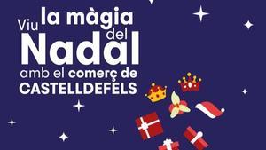Cartel de la Feria de Navidad de Castelldefels 2023.