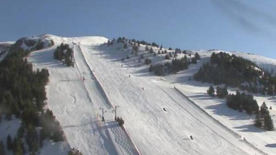 Imatge d&#039;ahir d&#039;una de les pistes de Masella.