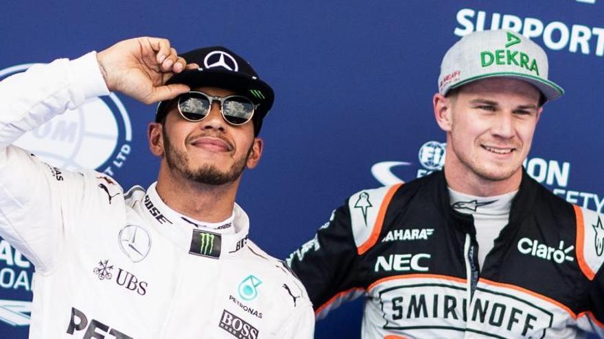 Lewis Hamilton i Nico Hulkenberg