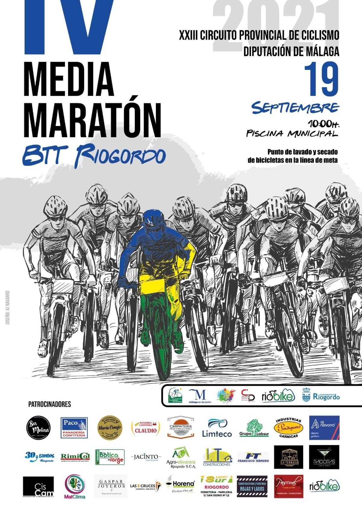 Cartel IV Media Maratón de Riogordo