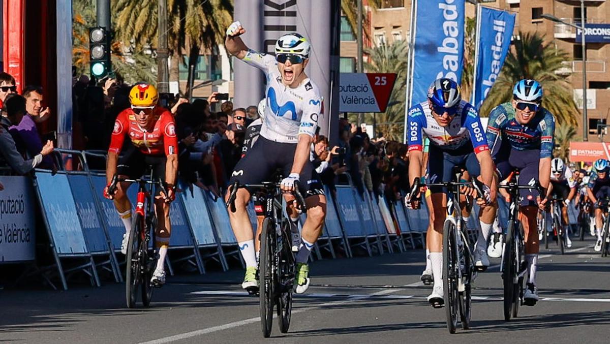 Evenepoel se corona en Valencia y Raúl García Pierna gana la última etapa Evenepoel se corona en Valencia y Raúl García Pierna gana la última etapa