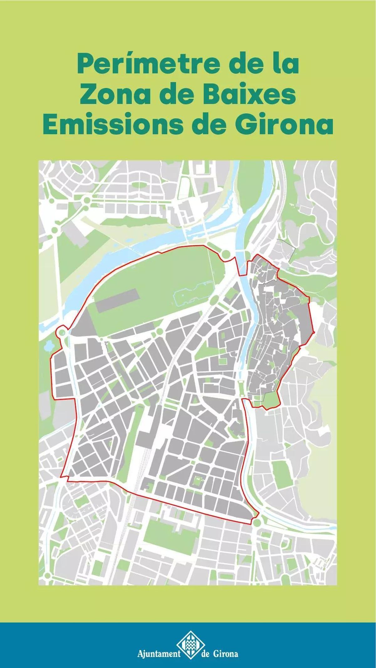 El perímetre de la zona de baixes emissions.