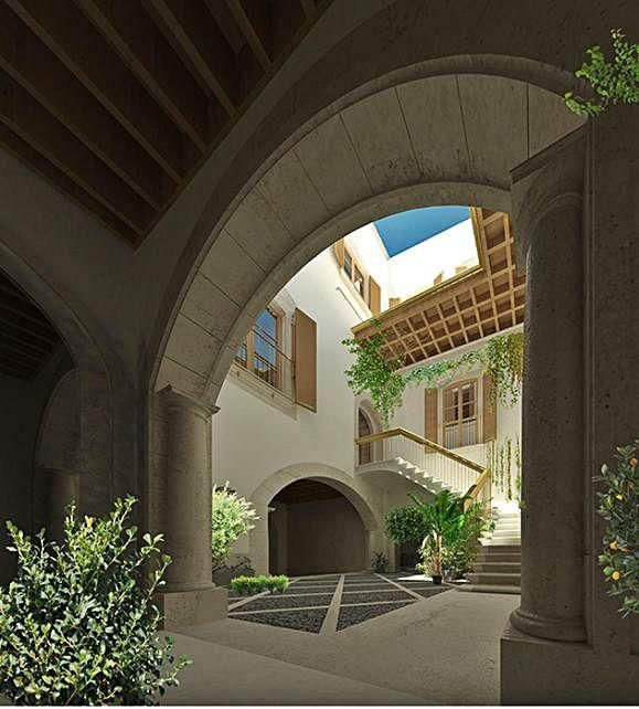 Muy cerca de la plaza Major, se reconstruirá un inmueble de características tradicionales, con su característico patio interior.