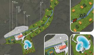 Tres piscinas, bar, solárium y casa de aseos: así es el nuevo proyecto para el complejo deportivo de Pénjamo, en Langreo
