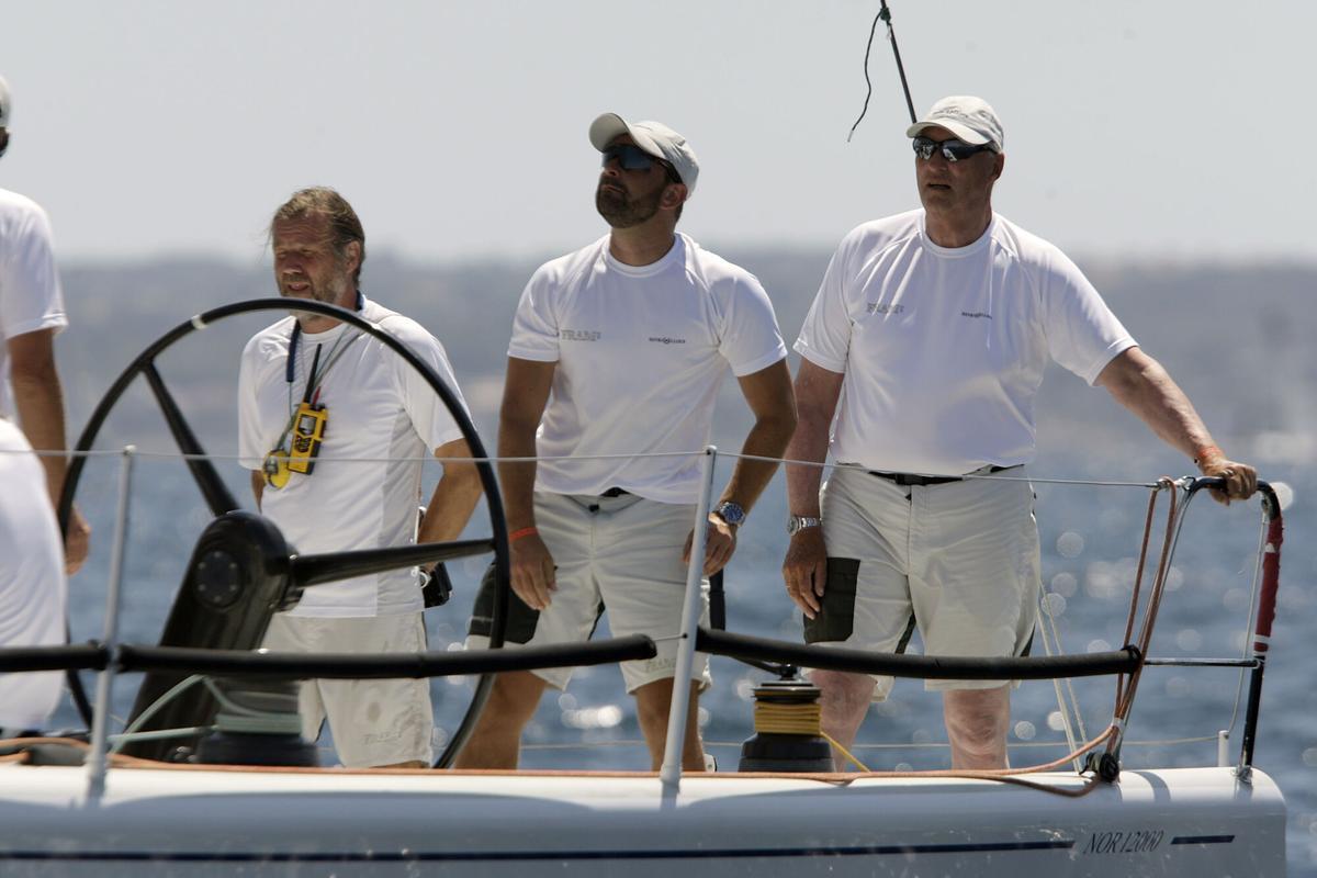 Harald de Noruega en la Copa del Rey Harald de Noruega en la Copa del Rey