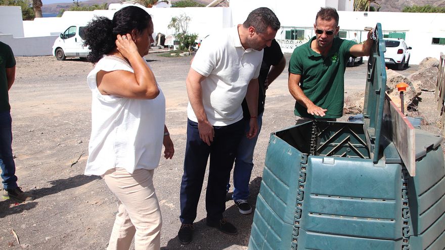 Vecinos de Playa Quemada lideran un proyecto de compostaje comunitario y sostenible en Lanzarote