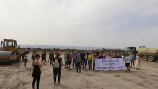El campo de Lorca cumple su palabra y para las obras del AVE para reclamar un viaducto