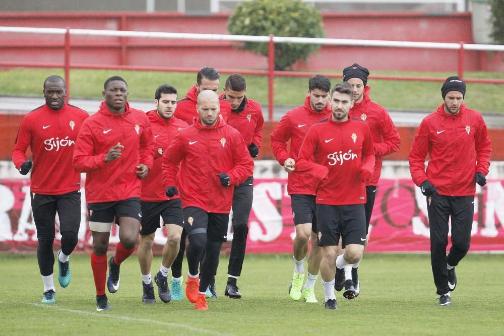 Entrenamiento del Real Sporting