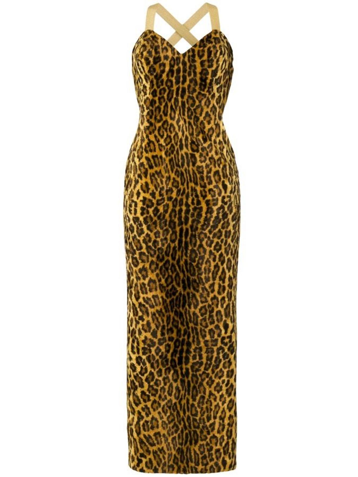 William Vintage Gianni Versace para Farfetch, vestido de leopardo