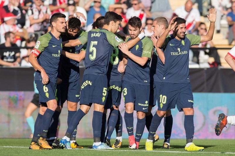 Partido entre el Rayo Vallecano y el Sporting