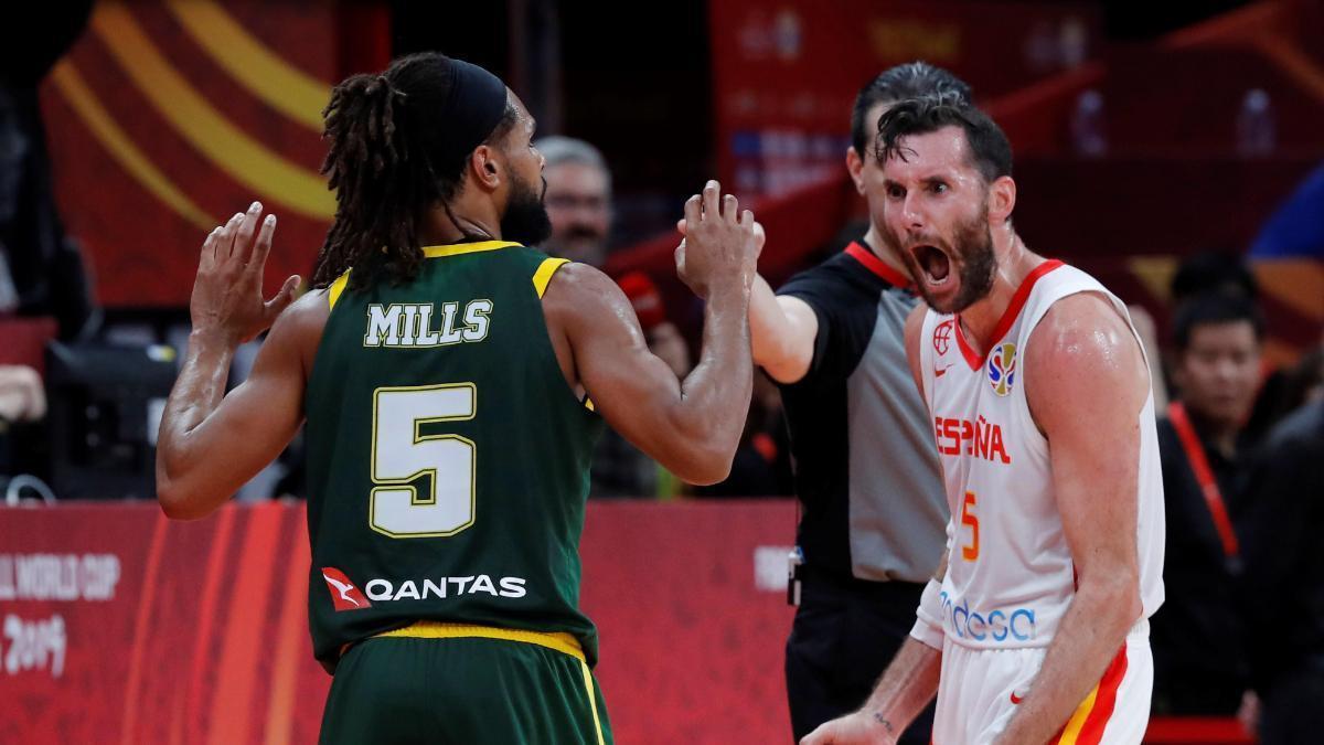 Rudy Fernández y Patty Mills, cara a cara en el Mundial de 2019