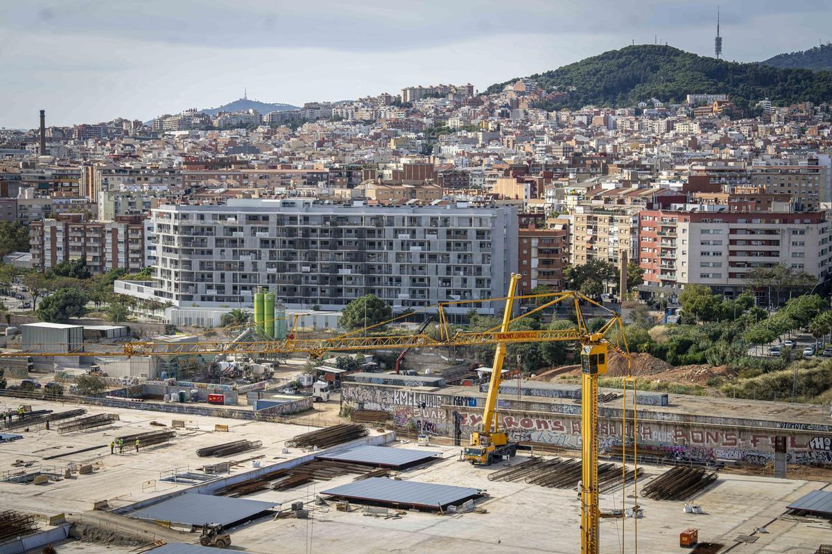 Así están las obras de la futura estación de la Sagrera