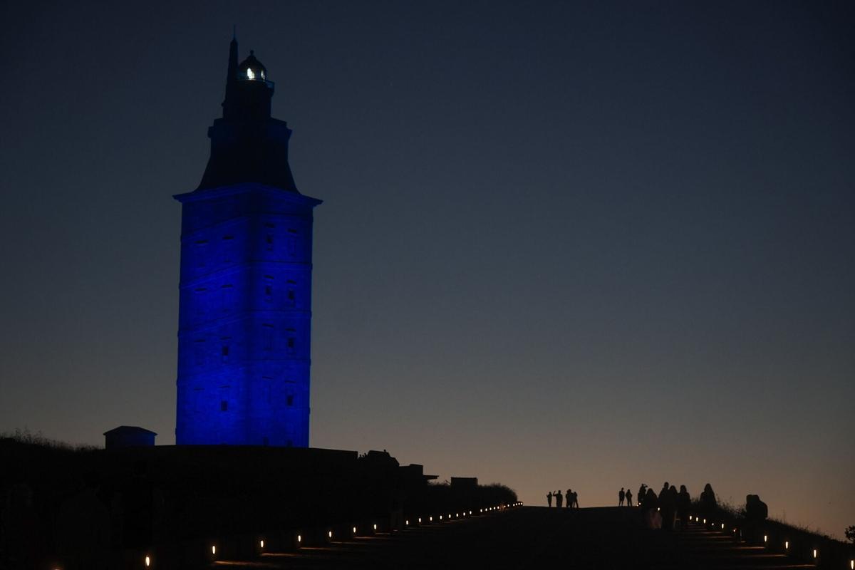 Nueva iluminación de la Torre de Hércules