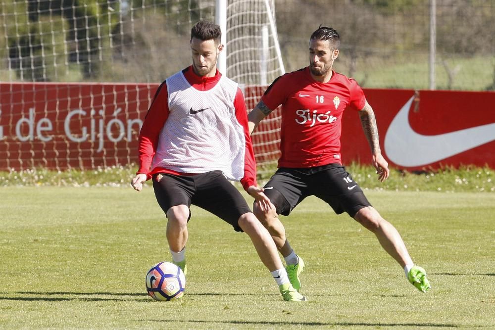 Entrenamiento del Sporting 27/03/2017