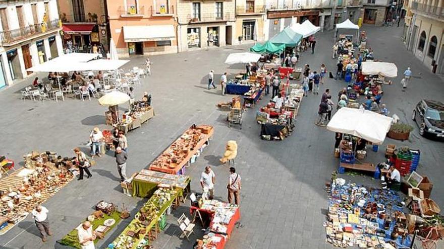 El mercat de la plaça Major, vistpel baró de Maldà