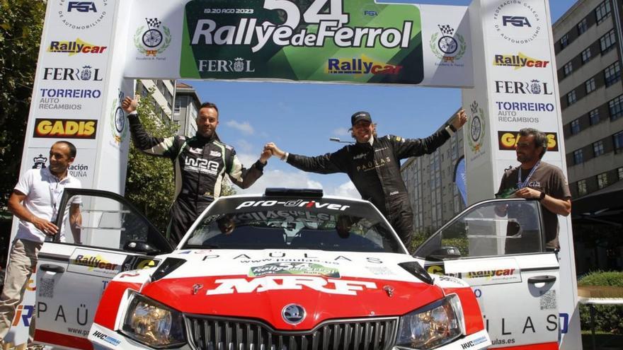 David Vázquez y José Murado, protagonistas en el Rallye de Ferrol