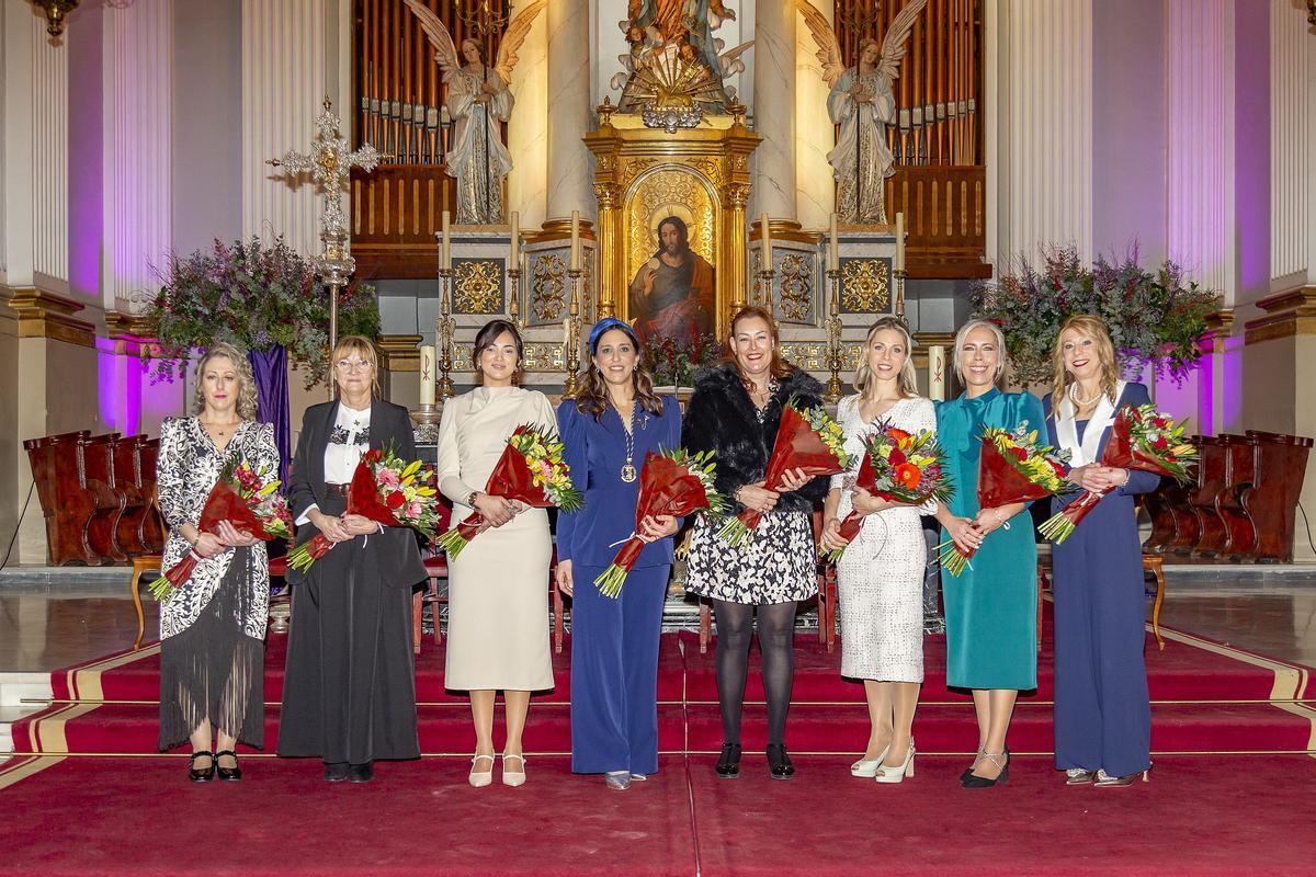 Las madrinas de la Semana Santa de Oliva 2026.