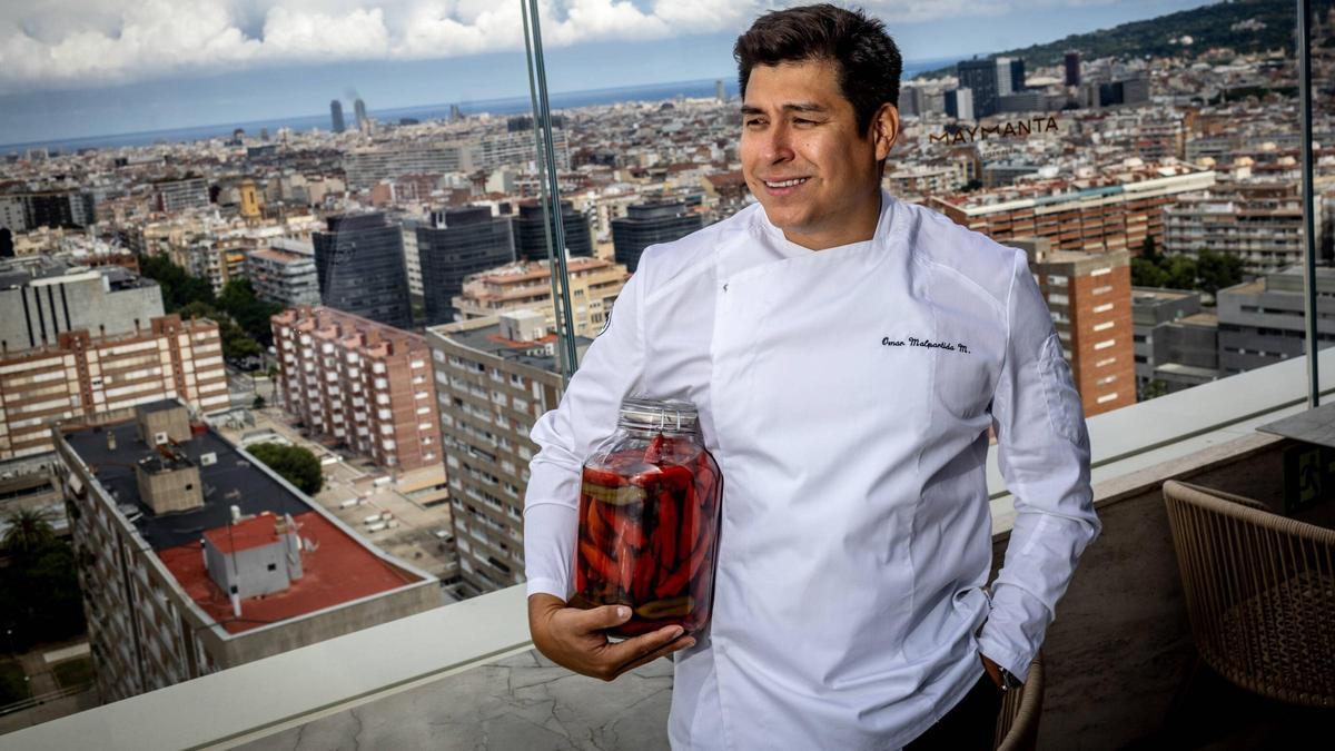 El cocinero Omar Malpartida, en el restaurante Maymanta.