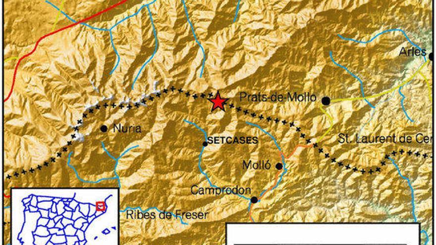Protecció Civil informa d&#039;un terratrèmol de magnitud 2,8 al nord-est de Setcases, al Ripollès