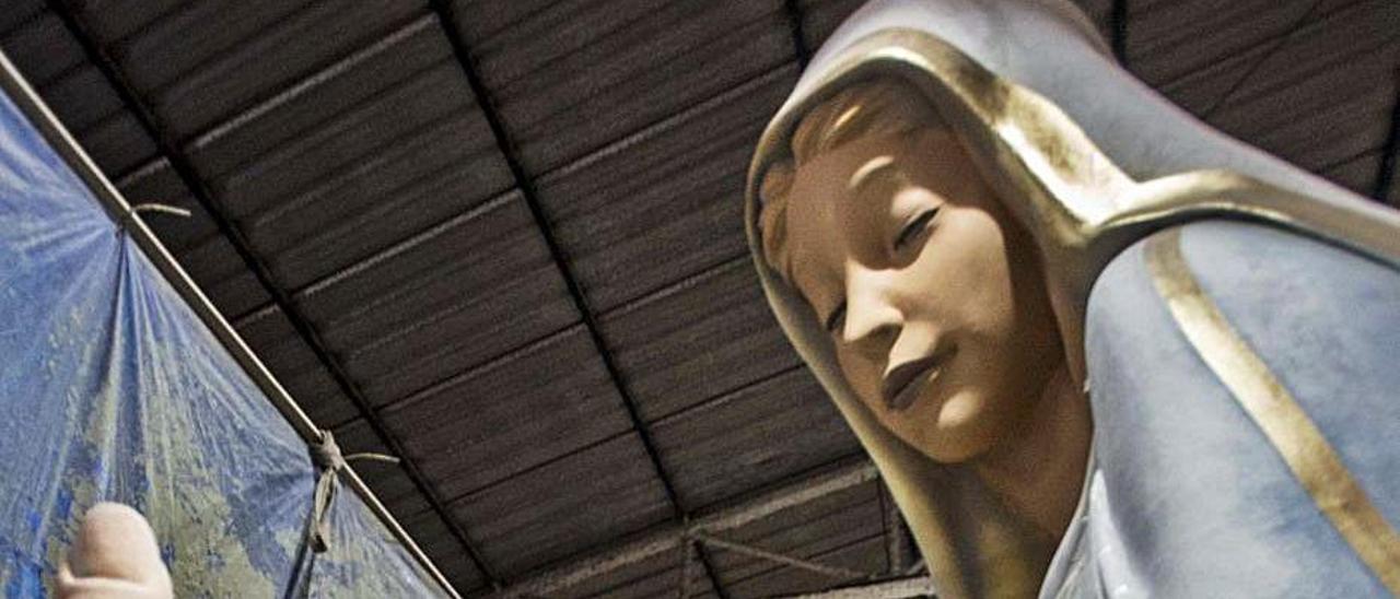 La escultura de la Virgen María tendrá 11 metros de altura. | PILAR CORTÉS