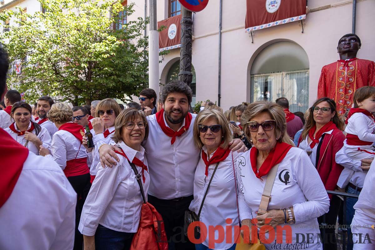 Recorrido Caballos del Vino día dos de mayo en Caravaca