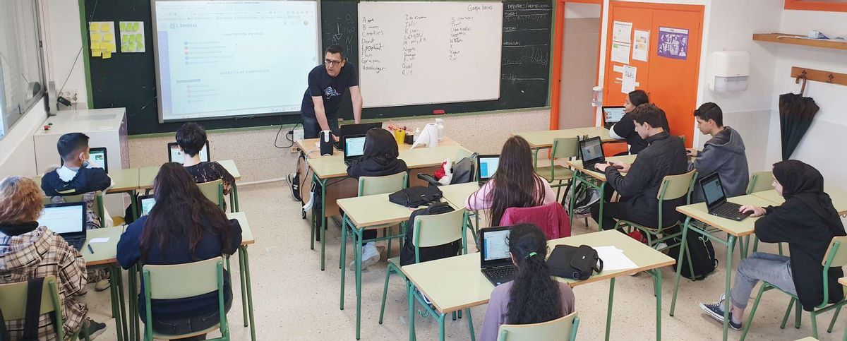 Una clase de Secundaria en un instituto gallego
