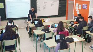 Una clase de Secundaria en un instituto gallego