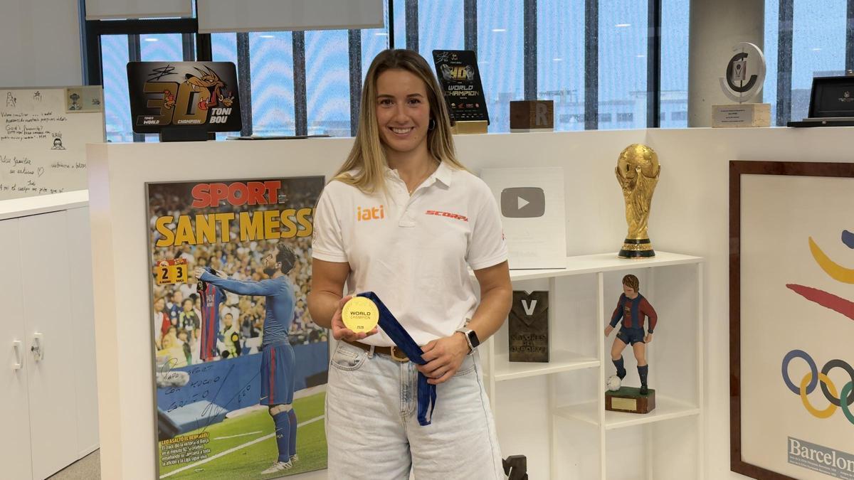 Berta Abellán visitó SPORT tras coronarse campeona en la última cita del TrialGP