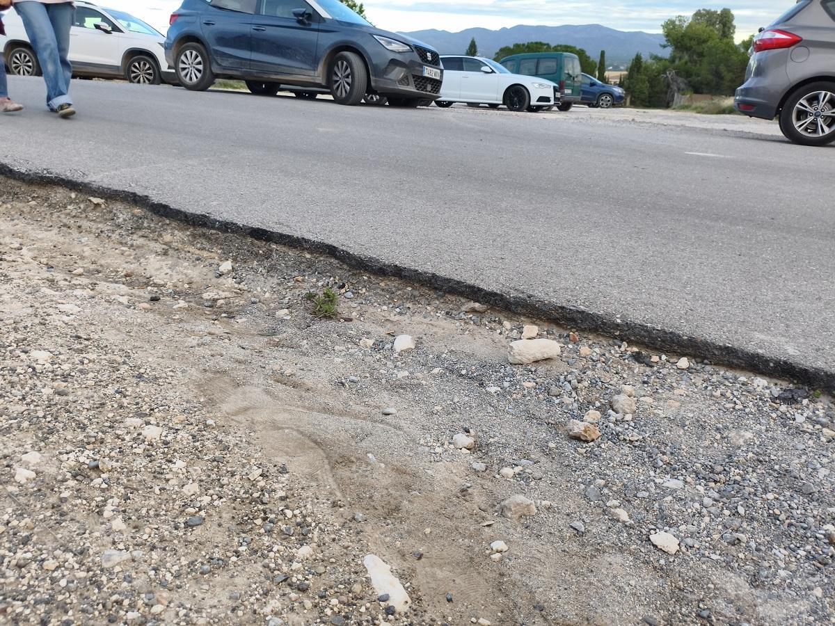 Carrer Costera, uno de los accesos al CEIP Lloma del Mas.