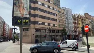 Histórica ola de calor en Oviedo: los termómetros alcanzan los 41 grados