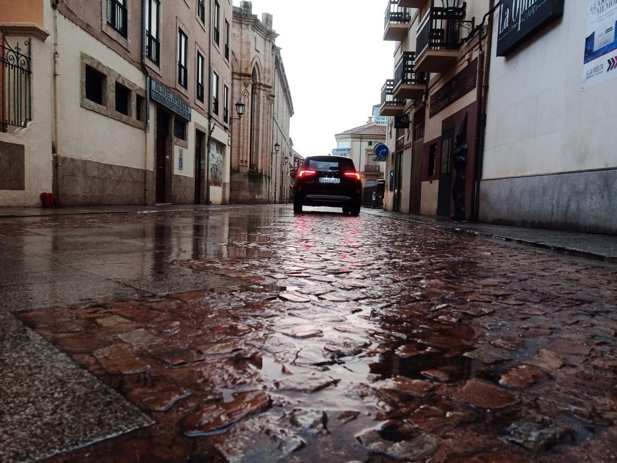 Lluvia en Zamora durante toda la noche.